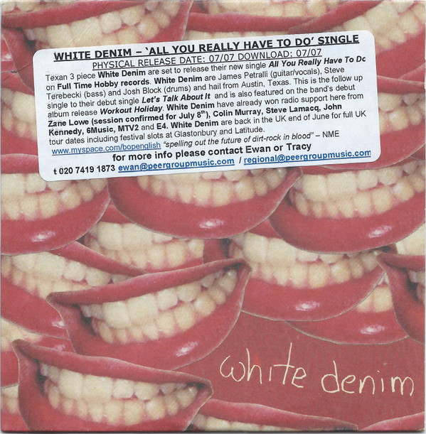 White Denim - All You Really Have To Do - Used CD image 1