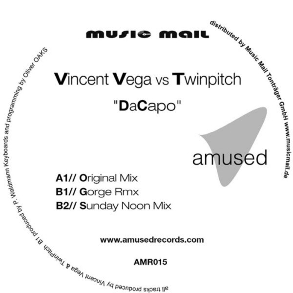 Vincent Vega - Da Capo - Vinyl Record 12" image 1