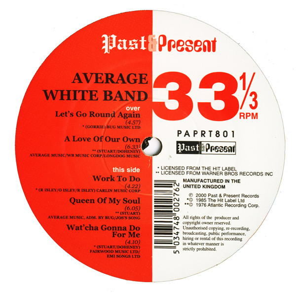 Average White Band - Let's Go Round Again - Used Vinyl Record 12" image 1