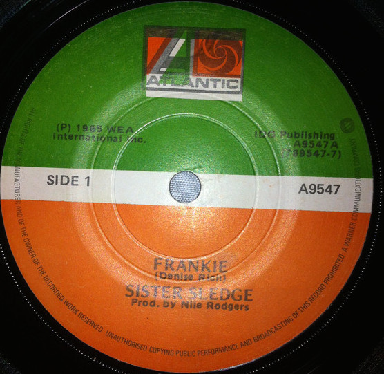 Sister Sledge - Frankie - Used Vinyl Record 7" image 1