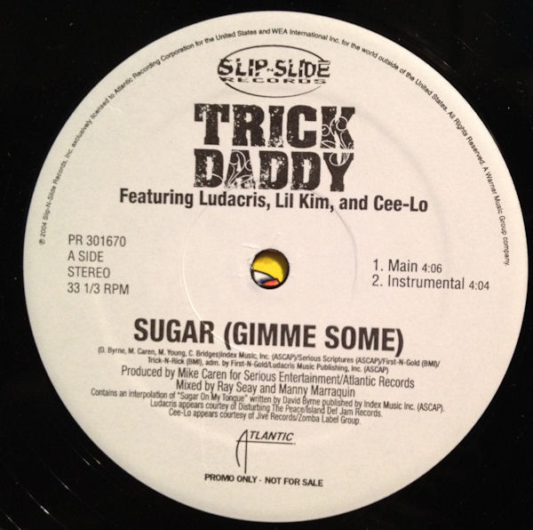 Trick Daddy - Sugar (Gimme Some) / J.O.D.D. - Vinyl Record 12 image 1