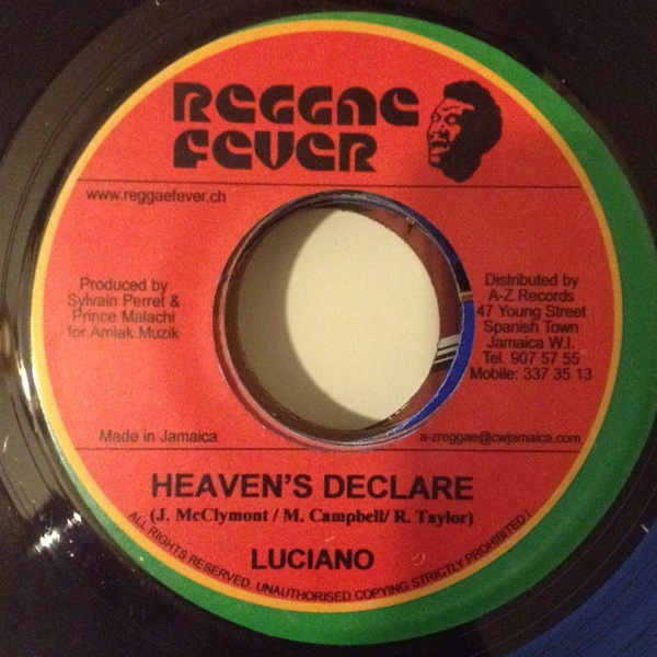 Luciano - Heaven's Declare - Vinyl Record 7" image 1