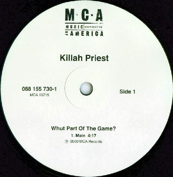 Killah Priest - Whut Part Of The Game? - Vinyl Record 12" image 1