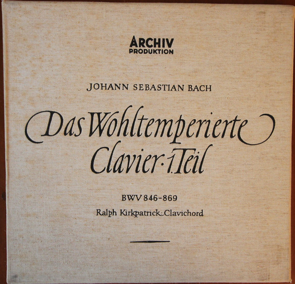 Johann Sebastian Bac - Das Wohltemperierte Clavier, 1. Teil - Used Vi image 1