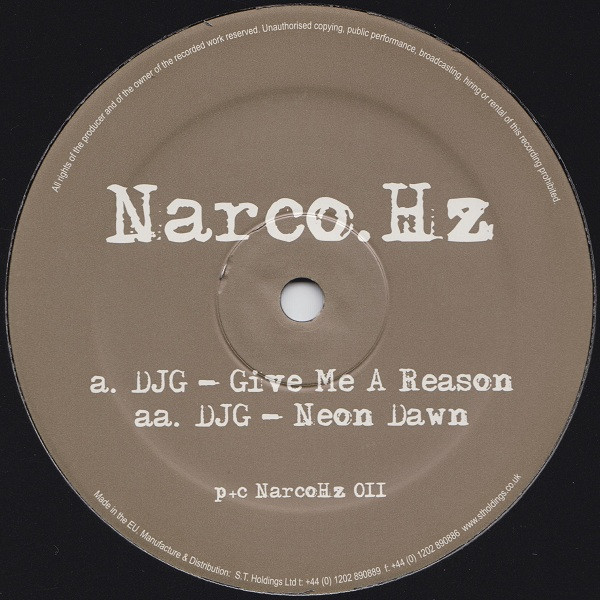 DJG - Give Me A Reason / Neon Dawn - Vinyl Record 12" image 1