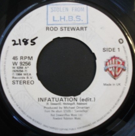 Rod Stewart - Infatuation - Used Vinyl Record 7" image 1