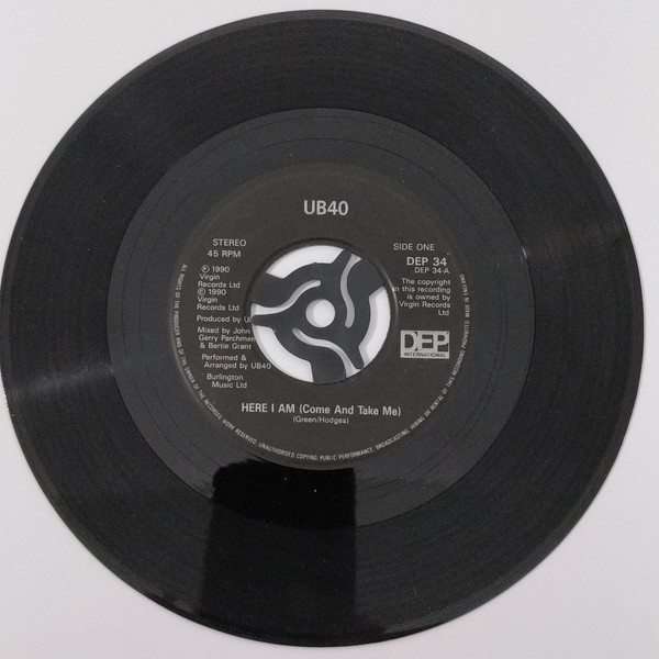 UB40 - Here I Am (Come And Take Me) - Used Vinyl Record 7" image 1