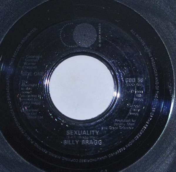 Billy Bragg - Sexuality - Used Vinyl Record 7" image 1