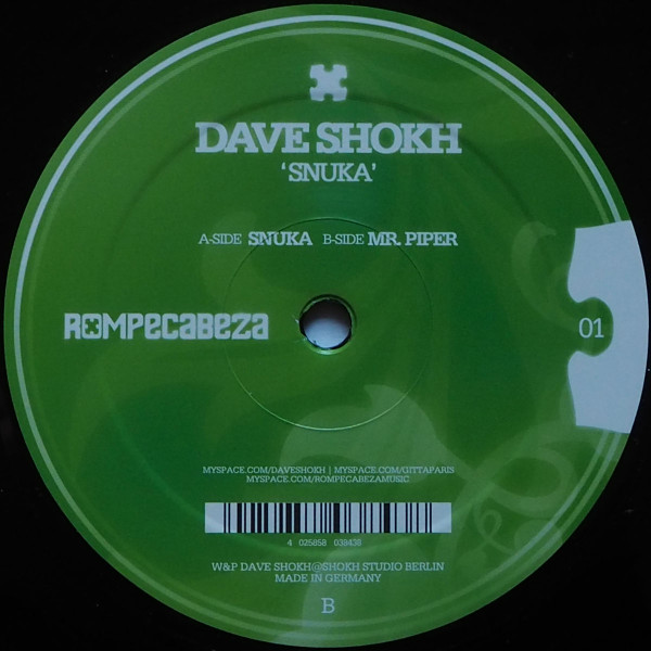 Dave Shokh - Snuka - Vinyl Record 12" image 1