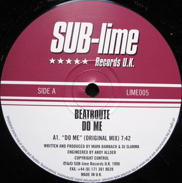 Beatroute - Do Me - Used Vinyl Record 12" image 1