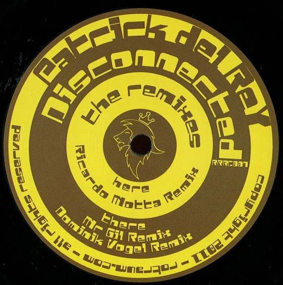 Patrick Del Rey - Disconnected The Remixes - Vinyl Record 12" image 1