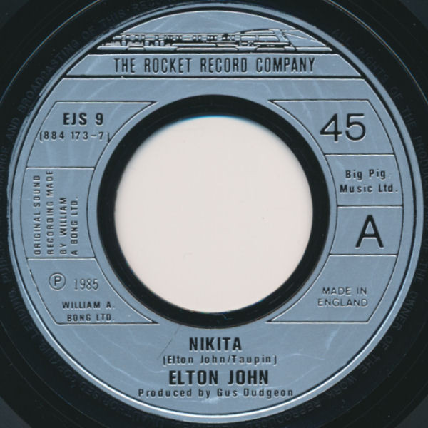 Elton John - Nikita - Used Vinyl Record 7" image 1