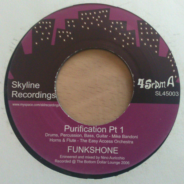 Funkshone - Purification Parts 1 & 2 - Vinyl Record 7" image 1