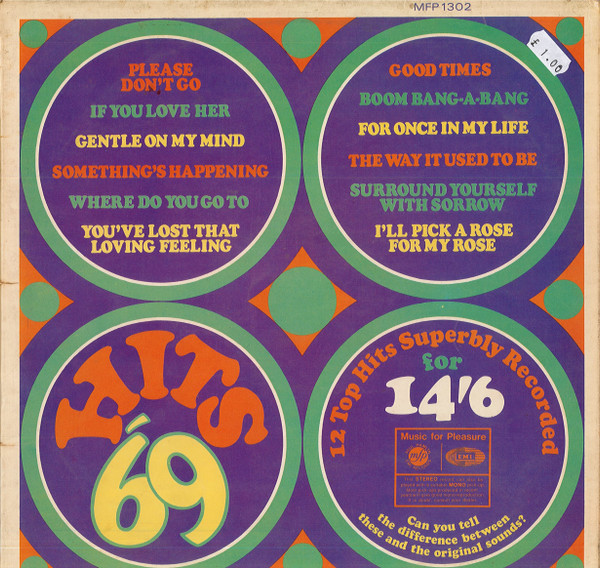 Unknown Artist - Hits '69 - Used Vinyl Record image 1