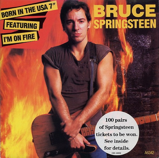 Bruce Springsteen - Born In The USA / I'm On Fire - Used Vinyl Record image 1