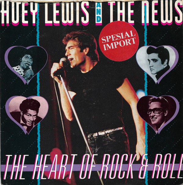 Huey Lewis & The New - Heart Of Rock & Roll - Used Vinyl Record 7" image 1