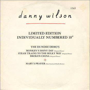Danny Wilson - Dundee Demo's - Used Vinyl Record 10" image 1