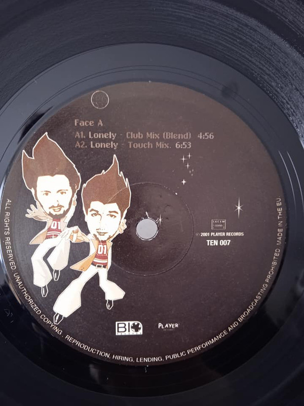 Player Boys - Lonely - Used Vinyl Record 12" image 1