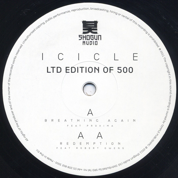 Icicle - Breathing Again / Redemption - Vinyl Record 10" image 1