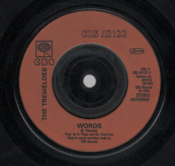 Tremeloes - Words - Used Vinyl Record 7" image 1