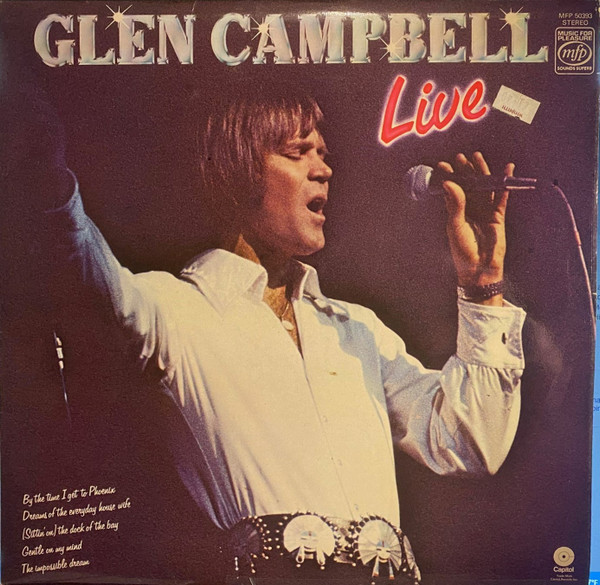 Glen Campbell - Live - Used Vinyl Record image 1