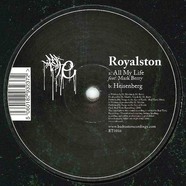Royalston - All My Life / Heisenberg - Vinyl Record 12" image 1