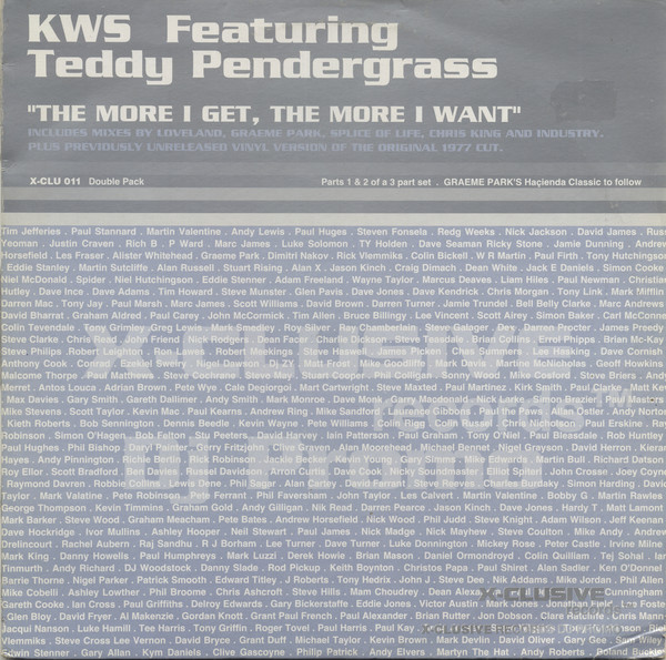 K.W.S. - More I Get, The More I Want (Parts 1 & 2) - Used Vin image 1