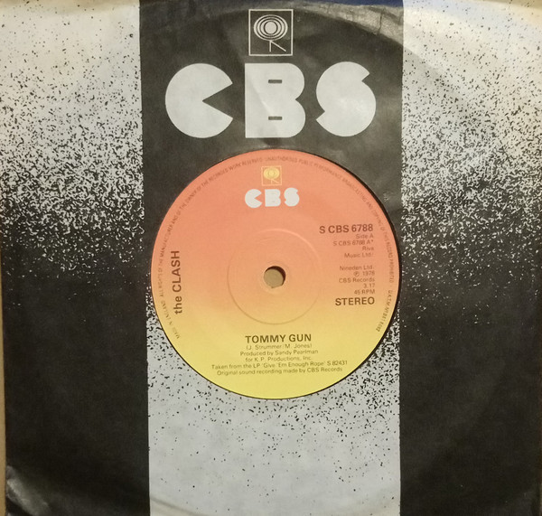 Clash - Tommy Gun - Used Vinyl Record 7" image 1