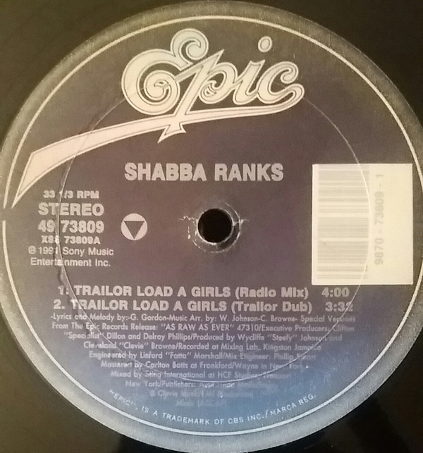 Shabba Ranks - Trailer Load A Girls - Vinyl Record 12" image 1