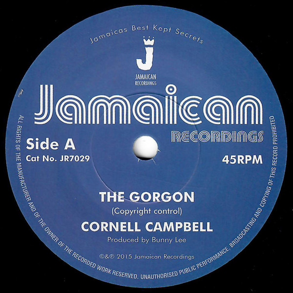 Cornell Campbell - Gorgon - Vinyl Record 7" image 1