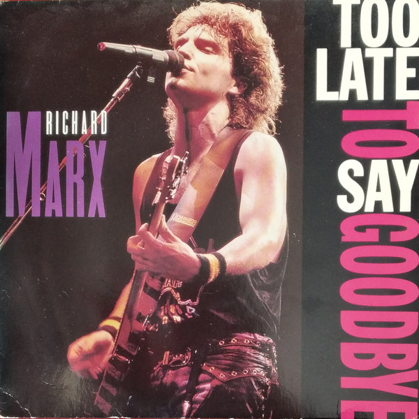 Richard Marx - Too Late To Say Goodbye - Used Vinyl Record 7" image 1