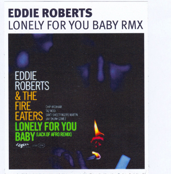 Eddie Roberts - Lonely For You Baby (Lack Of Afro Remix) - Vinyl Reco image 1