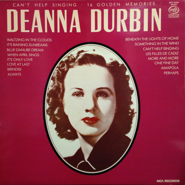 Deanna Durbin - Can't Help Singing - Used Vinyl Record image 1
