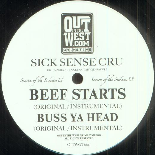 Sick Sense Cru - Season Of The Sickness EP - Used Vinyl Record 12" image 1