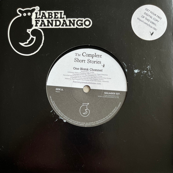 Complete Short Stori - One Blank Channel - Used Vinyl Record 7" image 1