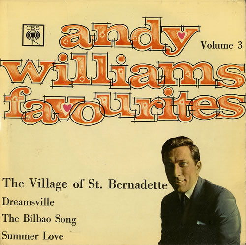 Andy Williams - Favourites Volume 3 - Used Vinyl Record 7" image 1