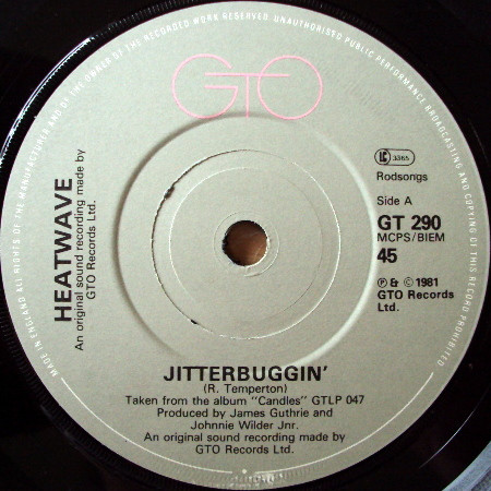 Heatwave - Jitterbuggin' - Used Vinyl Record 7" image 1