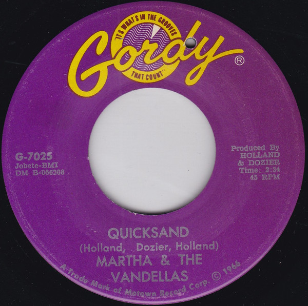 Martha Reeves & The - Quicksand / Darling, I Hum Our Song - Used Viny image 1