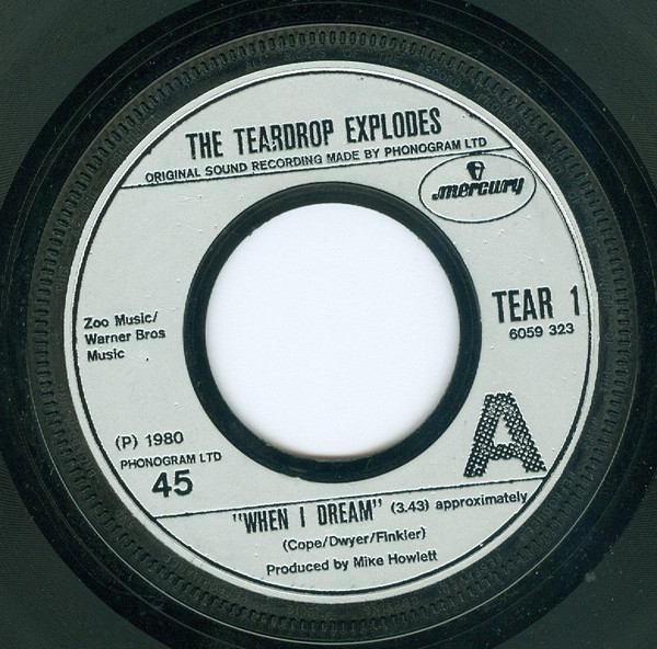 Teardrop Explodes - When I Dream - Used Vinyl Record 7" image 1