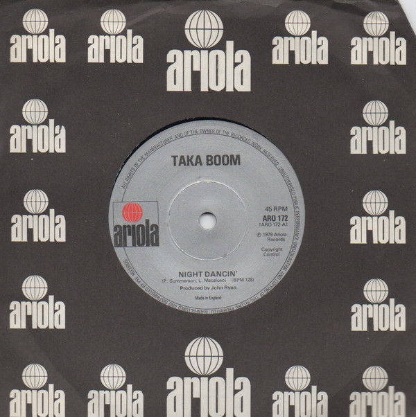 Taka Boom - Night Dancin' - Used Vinyl Record 7" image 1