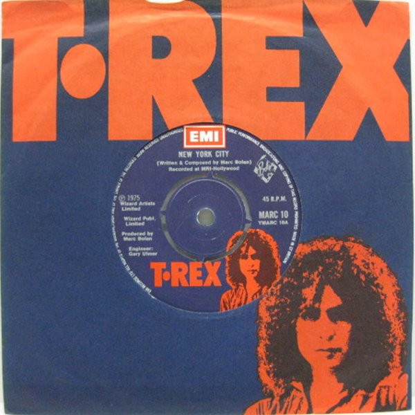 T. Rex - New York City - Used Vinyl Record 7" image 1