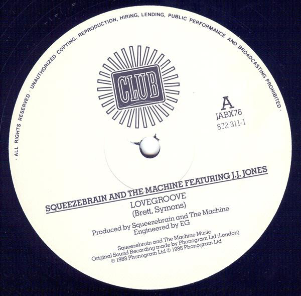 Squeezebrain And The - Lovegroove - Used Vinyl Record 12" image 1
