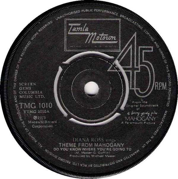 Diana Ross - me From Mahogany "Do You Know Where You're Going To" - Used image 1