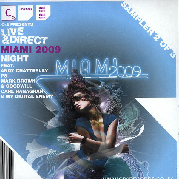 Various - Live & Direct Miami 2009 Night (Sampler 2 Of 3) - Vinyl Rec image 1