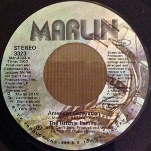 Ritchie Family - American Generation - Used Vinyl Record 7" image 1