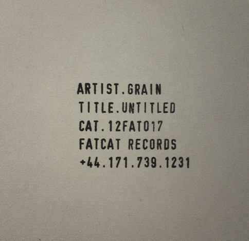 Grain - Untitled - Used Vinyl Record 12" image 1