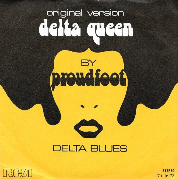 Proudfoot - Delta Queen / Delta Blues - Used Vinyl Record 7" image 1