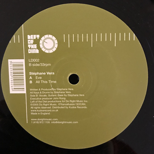 Stephane Vera - Eve - Used Vinyl Record 12" image 1