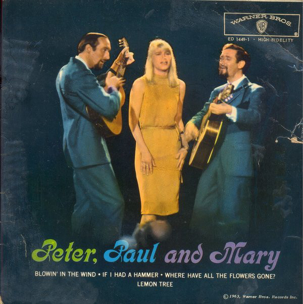 Peter - , Paul And Mary - Used Vinyl Record 7" image 1