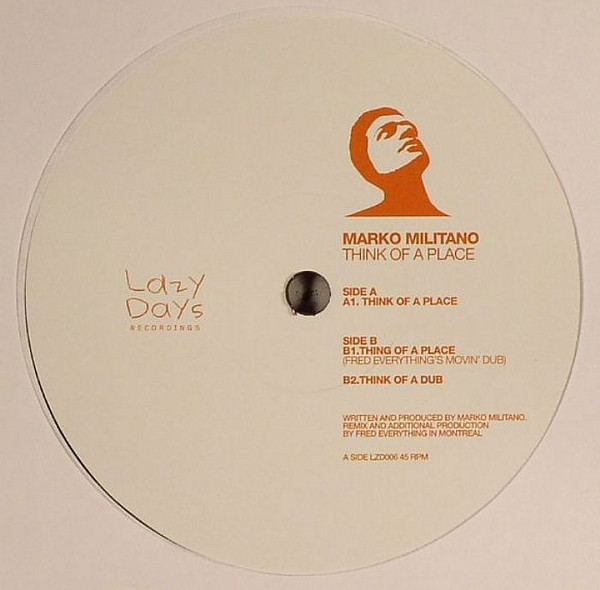 Marko Militano - Think Of A Place - Vinyl Record 12" image 1